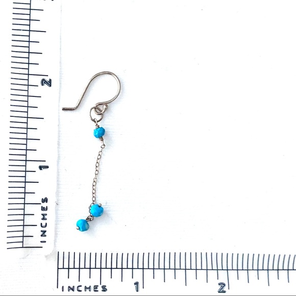 Turquoise Earrings Catherine Weitzman Sterling Silver - Picture 3 of 3